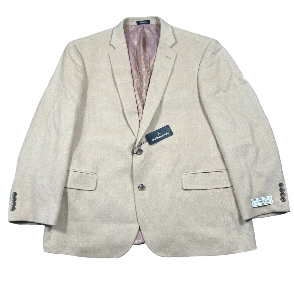Jean-Paul Germain 100% Camel Hair Sport Coat Size 46R NWT $175